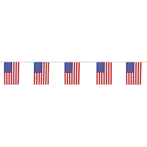 American Flag Pennant Banner – 17" x 60' – (1/Pkg) by Beistle for Patriotic Pennant Banners