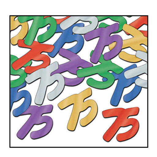 Fanci-Fetti "75" Silhouettes – (½ Oz/Pkg) by Beistle for Age-specific birthday