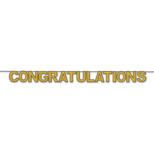 Congratulations Streamer – 8½" x 11' – (1/Pkg) by Beistle for Graduation Streamers