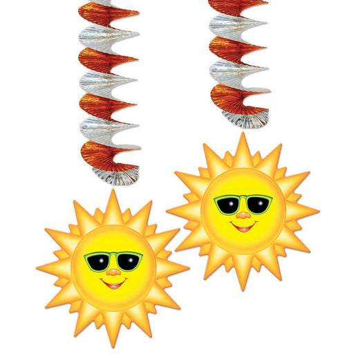 Sunburst Danglers – 30" – (2/Pkg) by Beistle for Luau