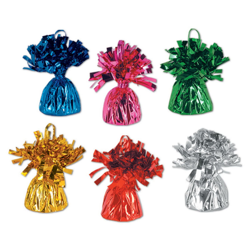Metallic Wrapped Balloon Weights – 6 Oz by Beistle for General occasion