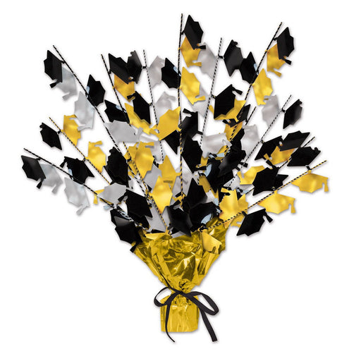 Graduate Cap Gleam 'N Burst Centerpiece – 15" – (1/Pkg) by Beistle for Graduation