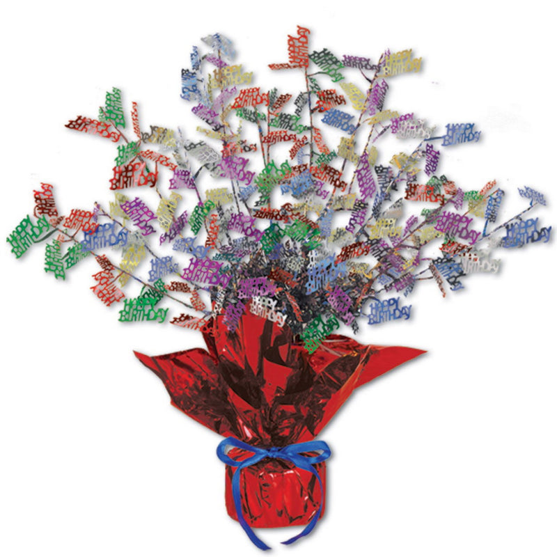 Birthday Gleam 'N Burst Centerpiece – 15" – (1/Pkg) by Beistle