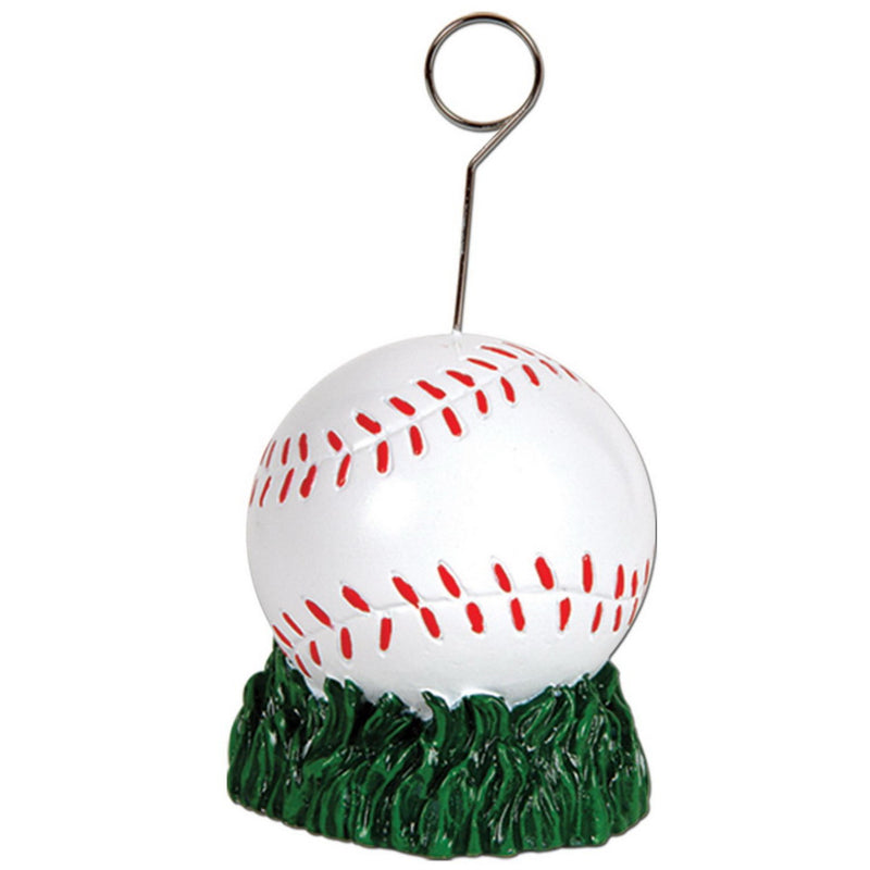 Baseball Photo/Balloon Holder – 6 Oz by Beistle Balloon/Photo Holders