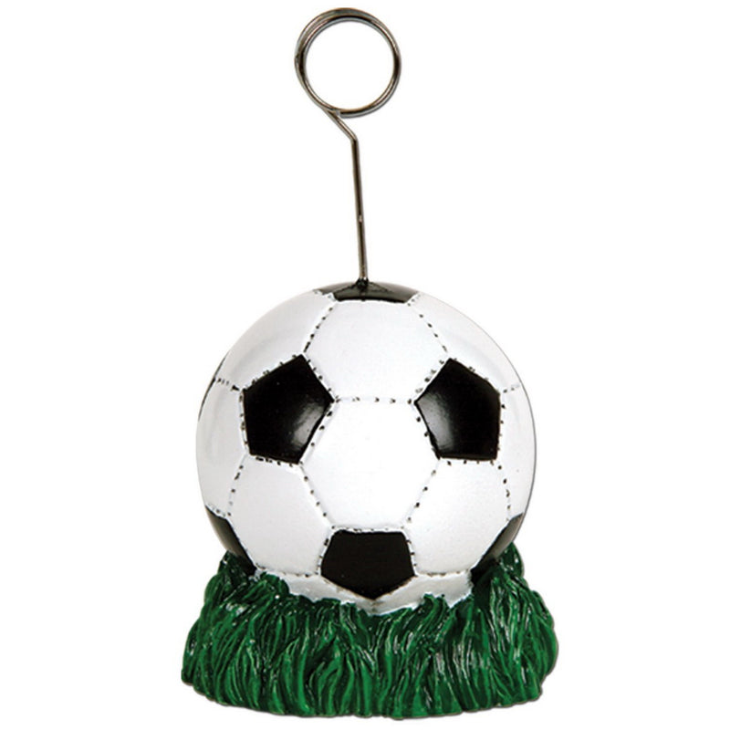 Soccer Ball Photo/Balloon Holder – 6 Oz by Beistle Balloon/Photo Holders