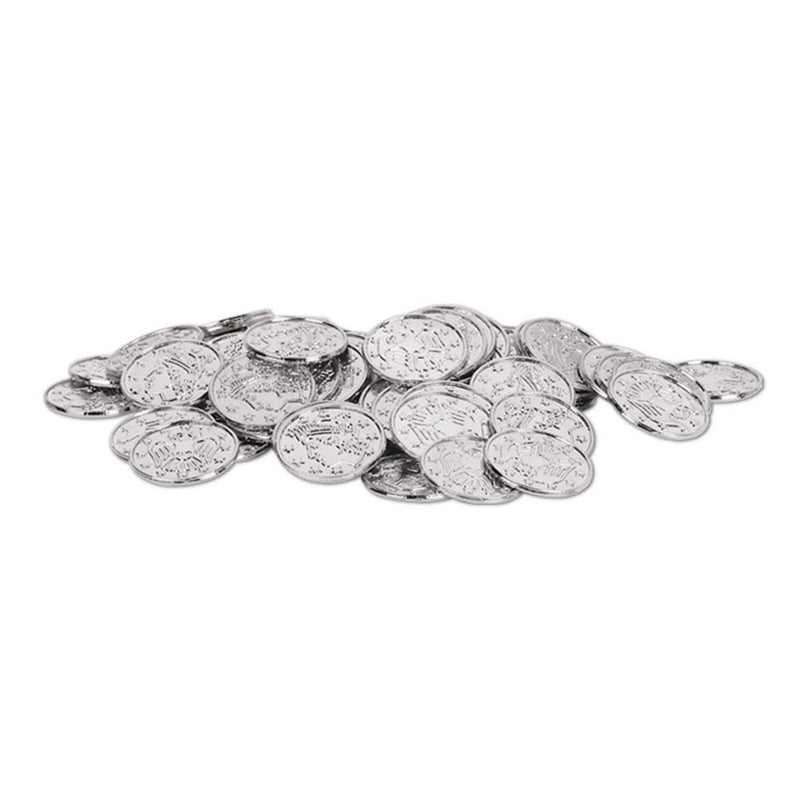 Plastic Coins – 1½" – (100/Pkg) by Beistle for Pirate Plastic Coins/Favors