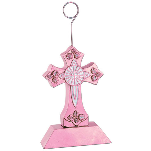 Cross Photo/Balloon Holder – 6 Oz by Beistle for Religious Balloon/Photo Holders