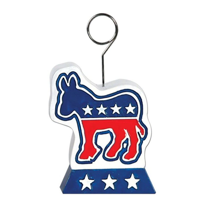 Democratic Photo/Balloon Holder – 6 Oz by Beistle for Patriotic Balloon/Photo Holders