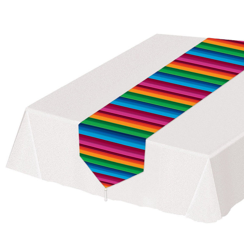 Printed Fiesta Table Runner – 11" x 6' – (1/Pkg) by Beistle for Fiesta and Cinco de Mayo Table Runners - Printed
