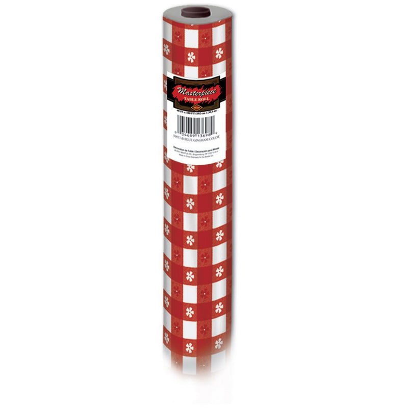 Gingham Table Roll – 40" x 100' – (1/Pkg) by Beistle for Spring and Summer Table Rolls