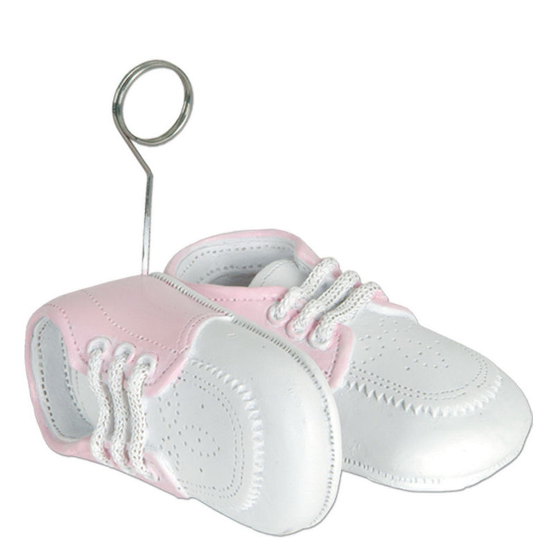 Baby Shoes Photo/Balloon Holder – 6 Oz by Beistle for Baby Shower Balloon/Photo Holders