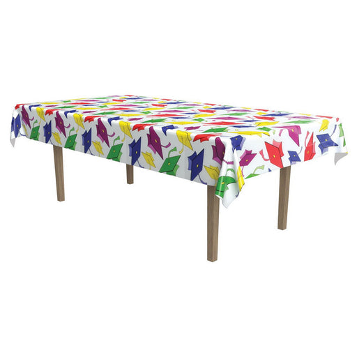 Graduation Tablecover – 54" x 108" – (1/Pkg) by Beistle Table Covers - Patterned