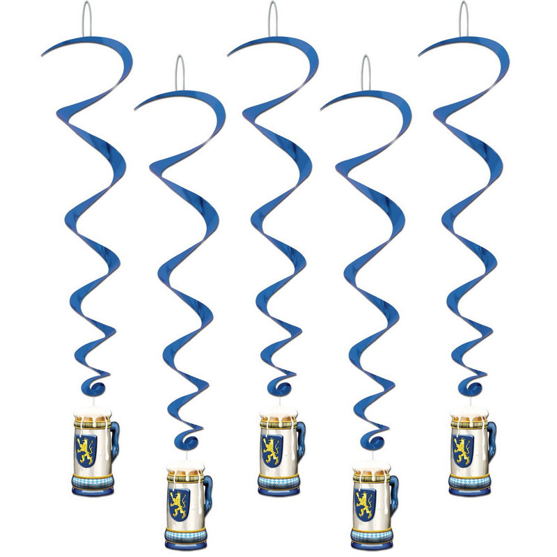 Oktoberfest Whirls – 3' 4" – (5/Pkg) by Beistle