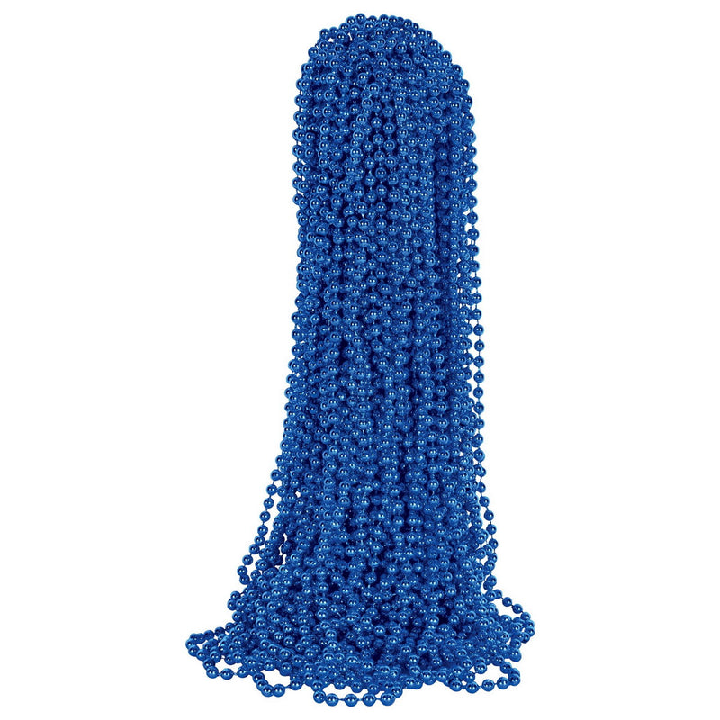 Party Beads – 7mm x 33" – (50/Pkg) by Beistle for Spirit Colors Round Party Beads
