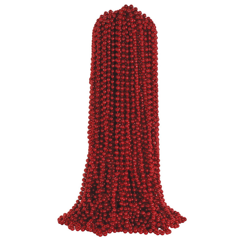 Party Beads – 7mm x 33" – (50/Pkg) by Beistle for Spirit Colors Round Party Beads