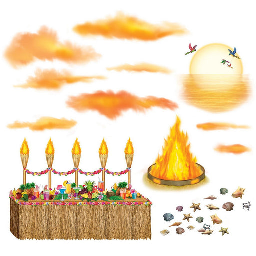 Luau Sunset Props – 1"-30¾" – (29/Pkg) by Beistle