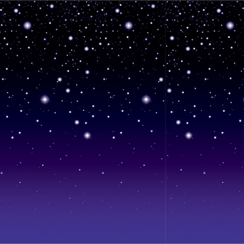 Starry Night Backdrop – 4' x 30' – (1/Pkg) by Beistle for Awards Night Backdrops