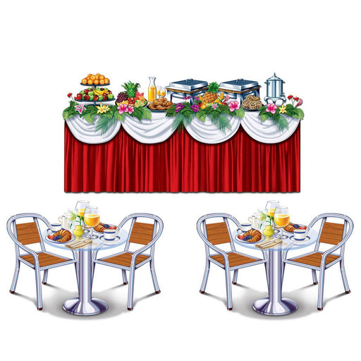 Cruise Ship Buffet Props – 35"-5' 7" – (3/Pkg) by Beistle for Nautical