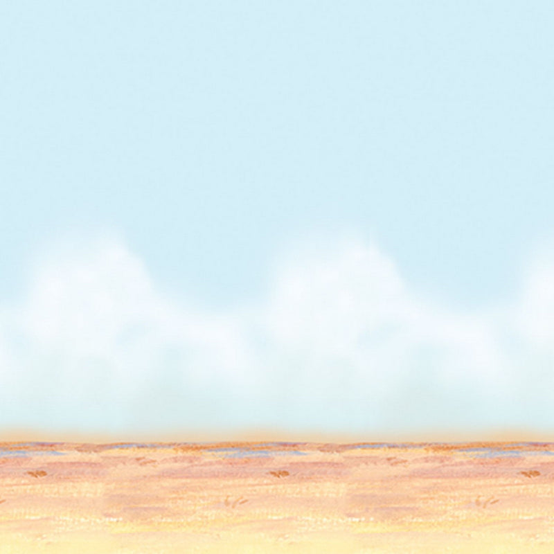 Desert Sky & Sand Backdrop – 4' x 30' – (1/Pkg) by Beistle for Western Backdrops
