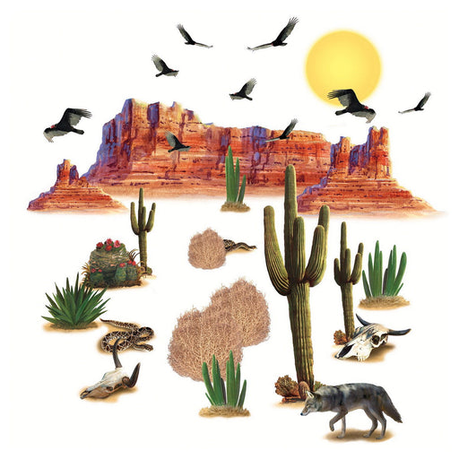 Wild West Desert Props – 5"-4' 4" – (29/Pkg) by Beistle for Western
