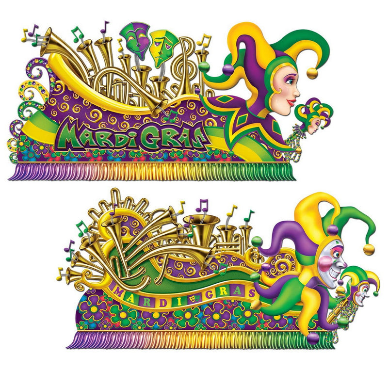Mardi Gras Float Props – 5' 5" & 5' 7" – (2/Pkg) by Beistle