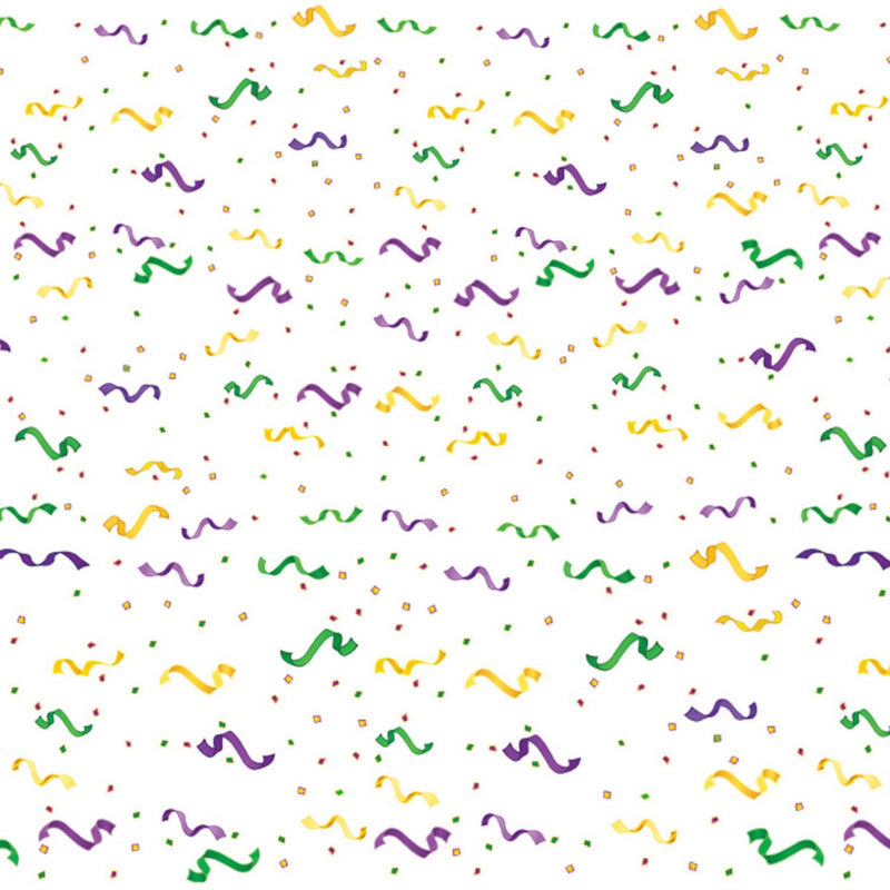 Mardi Gras Confetti & Serpentine Border – 22" x 30' – (1/Pkg) by Beistle Borders
