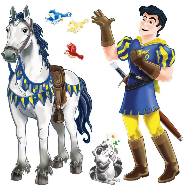 Prince & Trusty Steed Props – 5' 2" & 5' 3½" – (2/Pkg) by Beistle for Princess