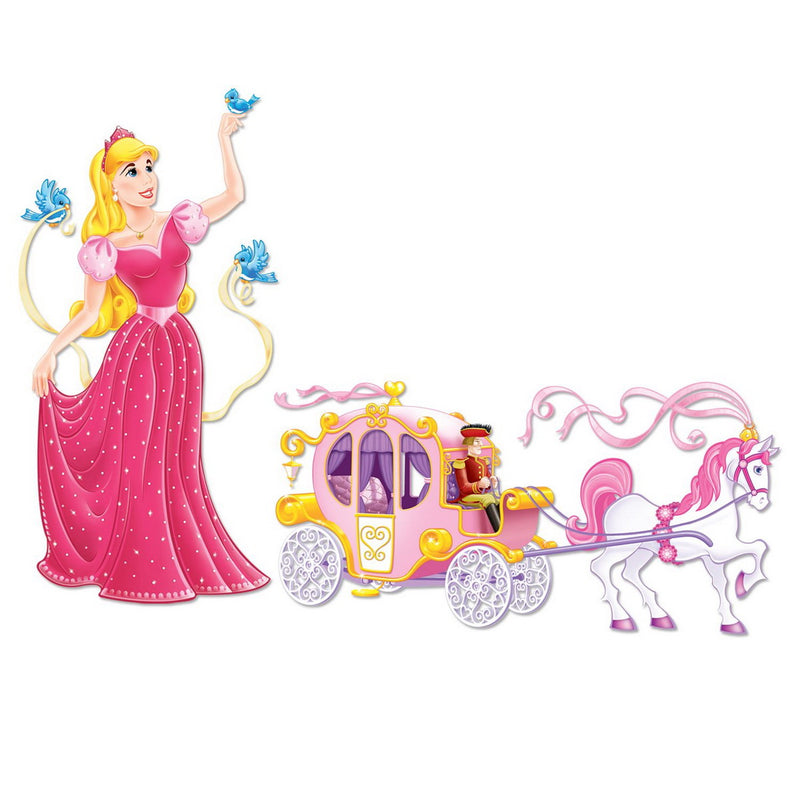 Princess & Carriage Props – 5' 4" & 5' 4½" – (2/Pkg) by Beistle