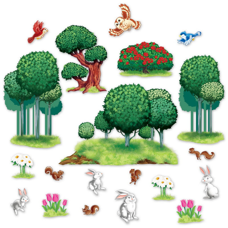 Animal & Nature Props – 6"-4' 1" – (20/Pkg) by Beistle for Princess