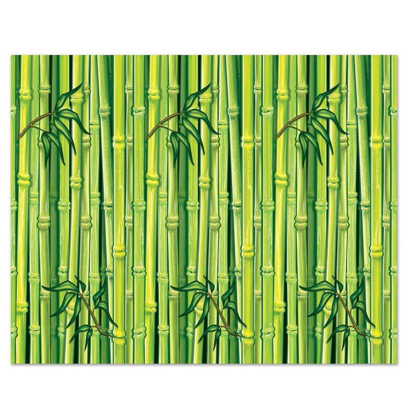 Bamboo Backdrop – 4' x 30' – (1/Pkg) by Beistle for Jungle Backdrops