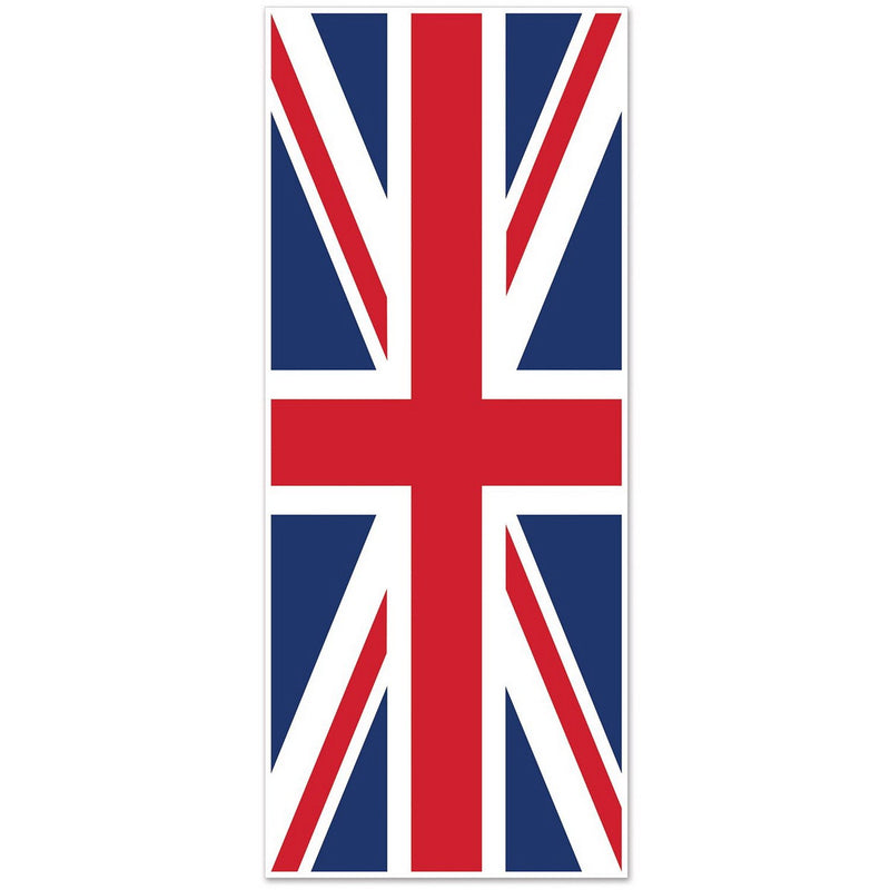 Union Jack Door Cover – 6' x 30" – (1/Pkg) by Beistle for British Door Covers
