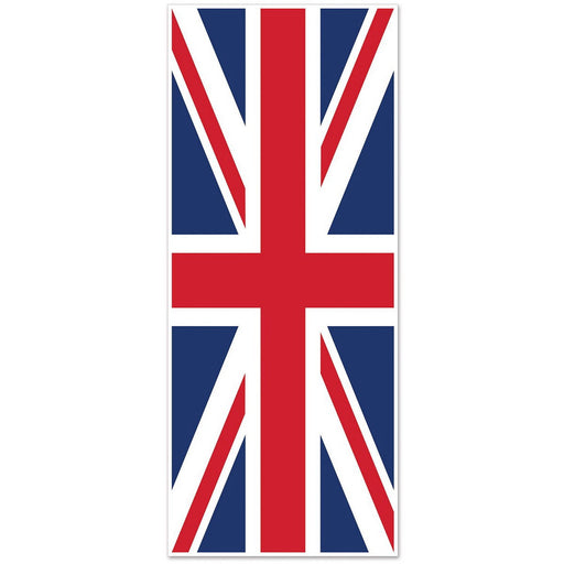 Union Jack Door Cover – 6' x 30" – (1/Pkg) by Beistle for British Door Covers