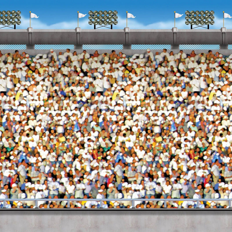 Upper Deck Stadium Backdrop – 4' x 30' – (1/Pkg) by Beistle for Sports Backdrops