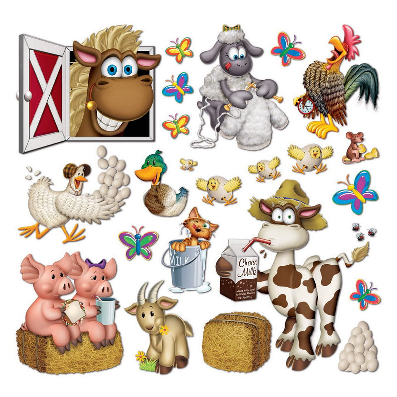 Farm Animal Props – 2¼"-35" – (23/Pkg) by Beistle