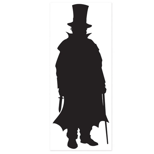 Villain Silhouette – 30" x 6' – (1/Pkg) by Beistle for Sherlock Holmes Door Covers