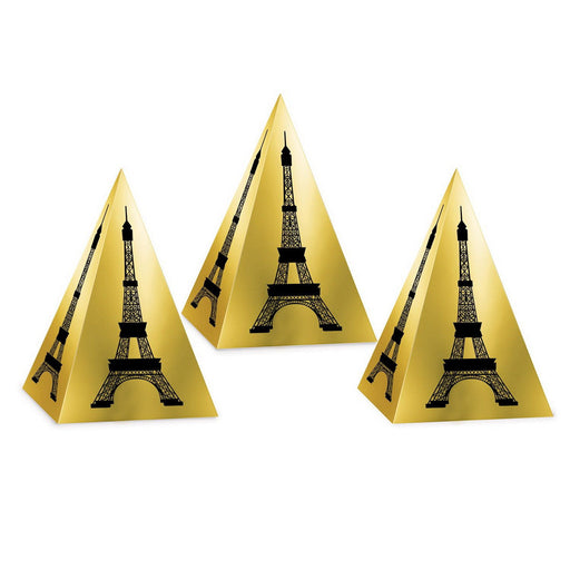 Eiffel Tower Favor Boxes – 4¼" – (3/Pkg) by Beistle for French