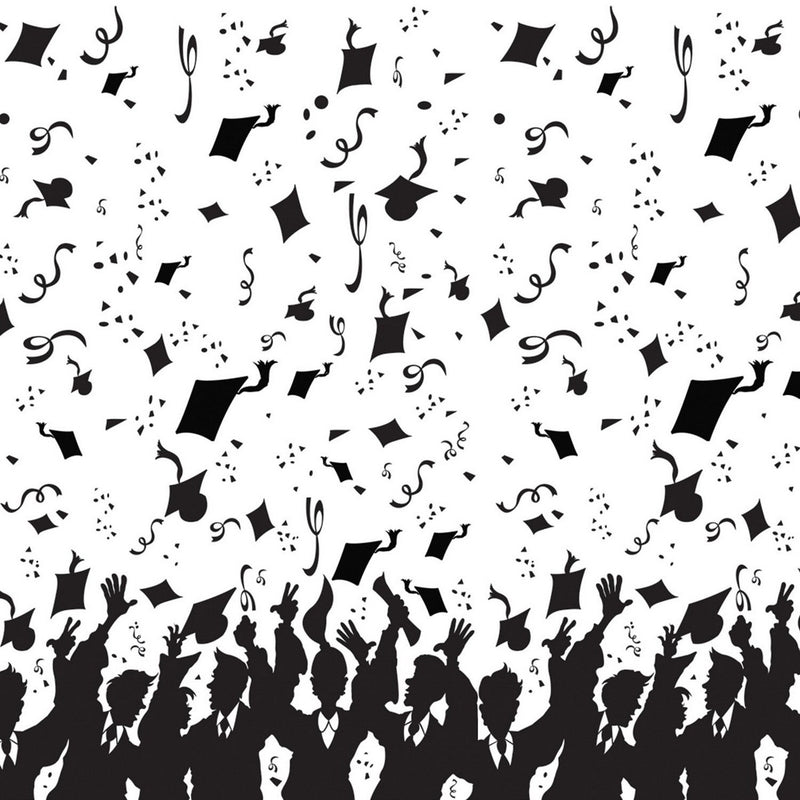 Graduation Backdrop – 4' x 30' – (1/Pkg) by Beistle Backdrops