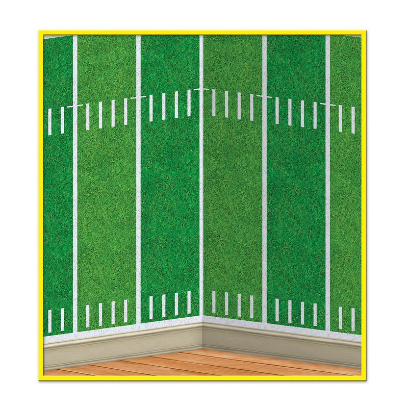 Football Field Backdrop – 4' x 30' – (1/Pkg) by Beistle Backdrops