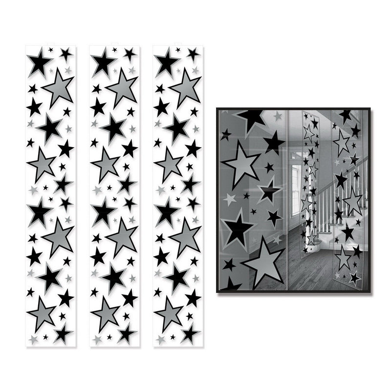 Star Party Panels – 12" x 6' – (3/Pkg) by Beistle for Awards Night