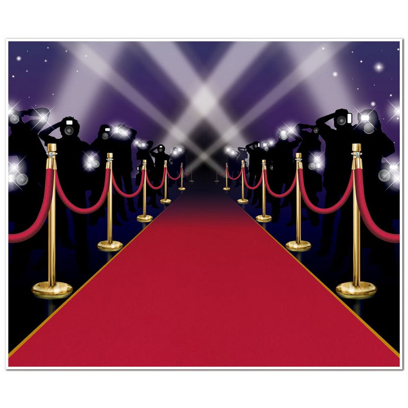 Red Carpet Insta-Mural Photo Op – 5' x 6' – (1/Pkg) by Beistle for Awards Night Insta-Murals
