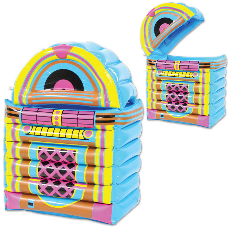 Inflatable Jukebox Cooler – 20"W x 30½"H – (1/Pkg) by Beistle for 50's and Rock & Roll Inflatables