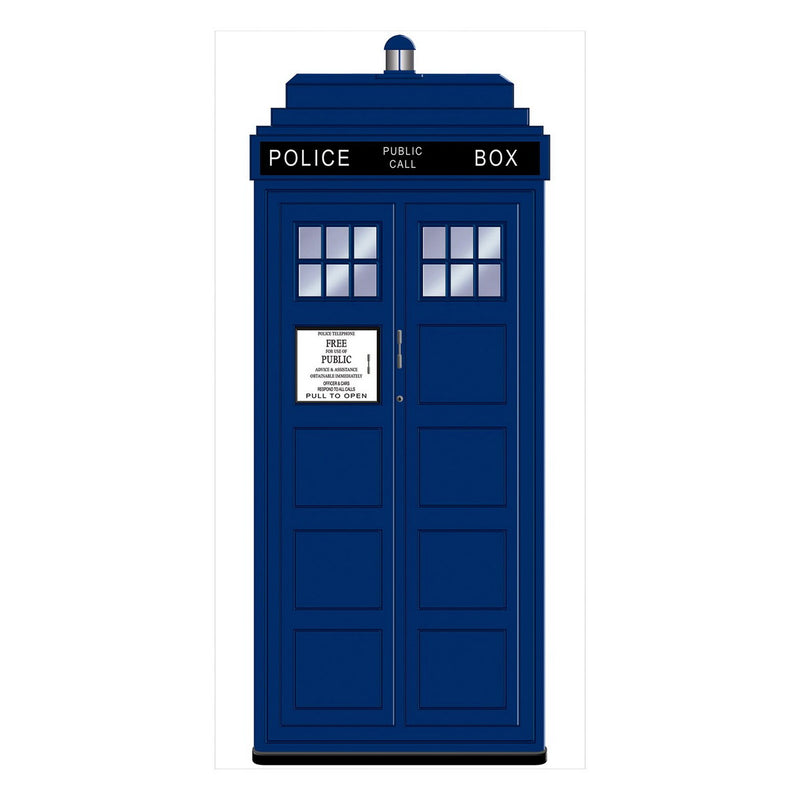 Police Call Box Door Cover – 6' x 30" – (1/Pkg) by Beistle for British Door Covers