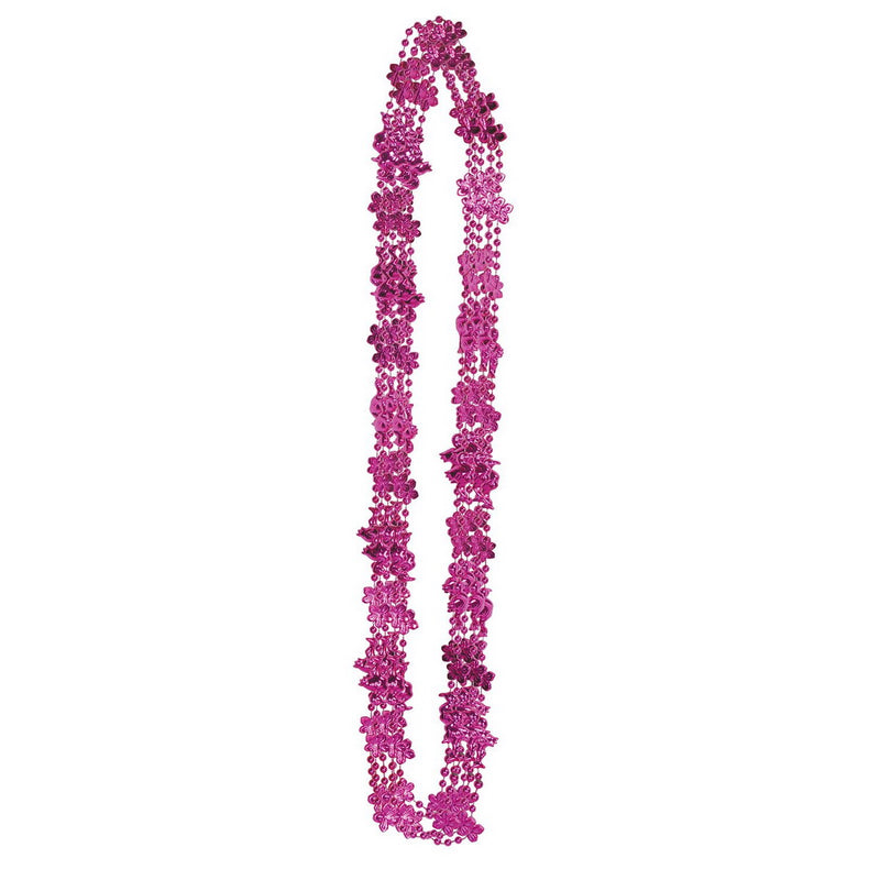 Flamingo & Hibiscus Beads – 33" – (6/Card) by Beistle for Luau Novelty Beads