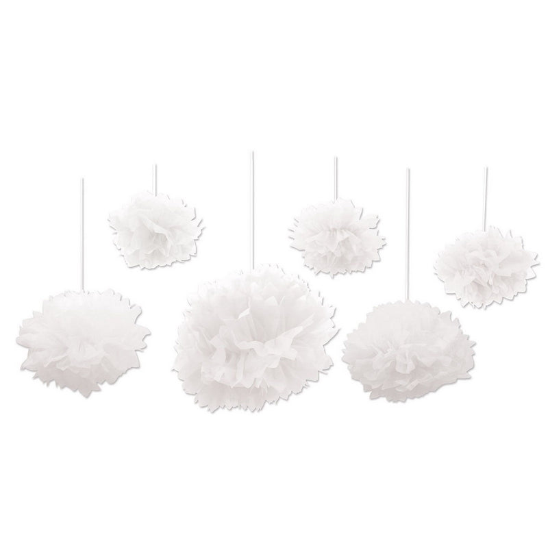 Tissue Fluff Balls – Asstd – (6/Pkg) by Beistle for Wedding