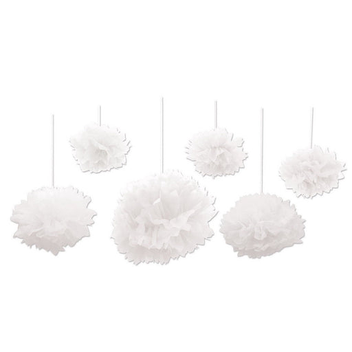 Tissue Fluff Balls – Asstd – (6/Pkg) by Beistle for Wedding
