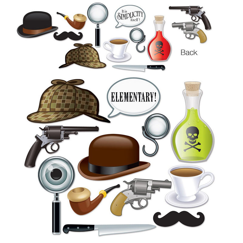 Sherlock Holmes Photo Fun Signs – 5¾"-12½" – (12/Pkg) by Beistle