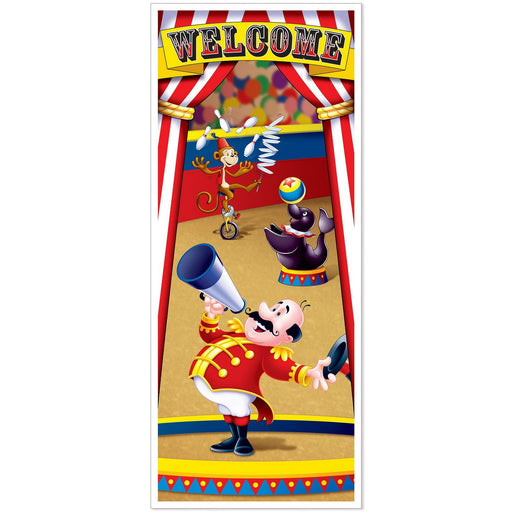 Circus Tent Door Cover – 6' x 30" – (1/Pkg) by Beistle Door Covers