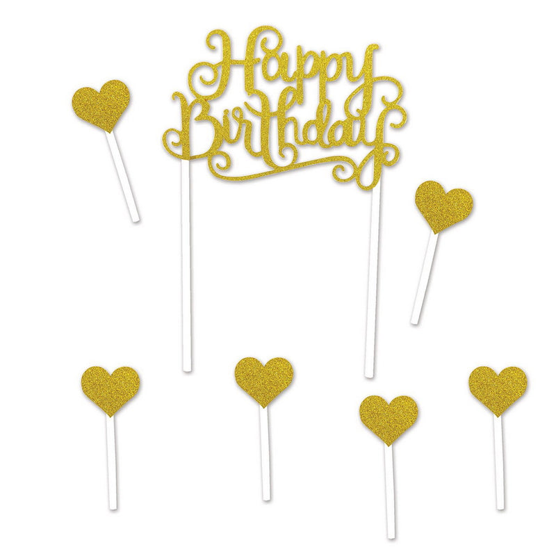 Happy Birthday Cake Topper – 5½" x 8" – (1/Pkg) by Beistle Cake Toppers