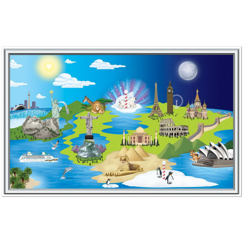 Window To The World Insta-View – 3' 2" x 5' 2" – (1/Pkg) by Beistle for International
