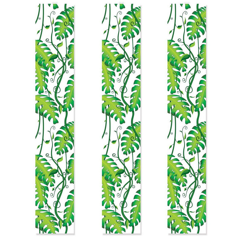 Jungle Vines Party Panels – 12" x 6' – (3/Pkg) by Beistle